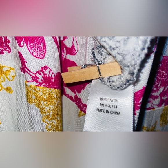 BNWT MSK Maxi Dress Beautiful Color-Block Foral Patter, SOOO Light & Comfortable - Picture 14 of 16